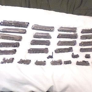 27 pewter locamotives